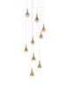 Elegant Lighting 3809D24SG Amherst 24 inch LED chandelier in satin gold