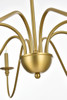 Living District LD5006D42SG Rohan 42 inch chandelier in Satin Gold