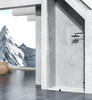 Elegant Kitchen and Bath SD155-3578MBK Fixed frameless shower door 35 x 78 Matte Black