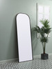 Elegant Decor MR1B2874BLK Metal Frame Arch Full Length Mirror 28x74 Inch in Black