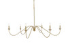 Living District LD5056D60SG Rohan 60 inch chandelier in Satin Gold