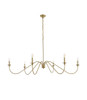 Living District LD5056D60SG Rohan 60 inch chandelier in Satin Gold