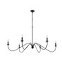 Living District LD5056D60MB Rohan 60 inch chandelier in Matte Black