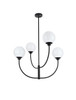 Living District LD814D30BK Nyomi 30 inch chandelier in Black