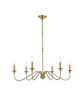 Living District LD5006D36SG Rohan 36 inch chandelier in Satin Gold