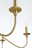 Living District LD5006D36SG Rohan 36 inch chandelier in Satin Gold