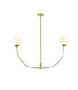 Living District LD816D42BR Nyomi 42 inch chandelier in Brass