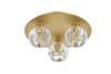 Elegant Lighting 3509F12G Graham 3 Light Ceiling Lamp in Gold