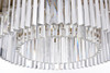 Elegant Lighting 1208D31SG/RC Sydney 31.5 inch round crystal chandelier in satin gold