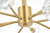 Elegant Lighting 3509D29G Graham 10 Light Pendant in Gold