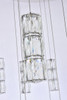 Elegant Lighting 3500D38C Polaris 38 inch LED chandelier in chrome