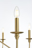 Living District LD5056D48SG Rohan 48 inch chandelier in Satin Gold