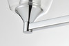 Living District LD7307W24CH Gianni 3 light Chrome and Clear Bath Sconce