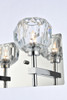 Elegant Lighting 3509W25C Graham 4 Light Wall Sconce in Chrome