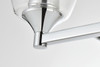 Living District LD7307W15CH Gianni 2 light Chrome and Clear Bath Sconce