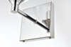 Living District LD7308W6CH Foster 1 light Chrome and Clear Bath Sconce