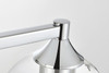 Living District LD7308W33CH Foster 4 light Chrome and Clear Bath Sconce