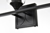 Living District LD7309W24BLK Harris 3 light Black and Clear Bath Sconce