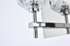 Elegant Lighting 3509W11C Graham 2 Light Wall Sconce in Chrome