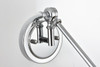 Living District LD7323W6CH Ledger 1 light Chrome swing arm wall sconce