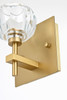 Elegant Lighting 3509W6G Graham 1 Light Wall Sconce in Gold