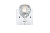 Elegant Lighting 3509W6C Graham 1 Light Wall Sconce in Chrome