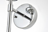 Living District LD7302W6CH Ingrid 1 light Chrome and Clear Bath Sconce