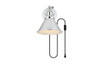Living District LD7329W7CH Blaise 1 light Chrome plug in wall sconce