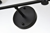 Living District LD7317W19BLK Cordelia 2 light Black and frosted white Bath Sconce