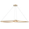 DAINOLITE NOL-6066LEDHP-AGB 76W LED Nola Horizontal Pendant Aged Brass