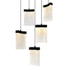 CWI LIGHTING 1587P12-5-101 Lava Integrated LED Black Mini Pendant