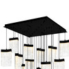 CWI LIGHTING 1587P36-33-101 Lava Integrated LED Black Chandelier