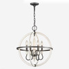 ELK HOME 90203/4 Brownell 20'' Wide 4-Light Chandelier - Anvil Iron