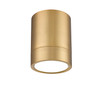 Z-LITE 1006F6-MGLD-LED 1 Light Flush Mount, Modern Gold