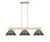 Z-LITE 152MGLD-ARS 3 Light Billiard, Modern Gold Z-LITE 152MGLD-ARS 3 Light Billiard, Modern Gold