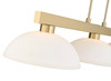 Z-LITE 152MGLD-DMO14 3 Light Billiard, Modern Gold