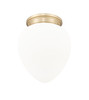 Z-LITE 1945F12-MGLD 1 Light Flush Mount, Modern Gold