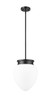 Z-LITE 1945P12-MB 1 Light Pendant, Matte Black