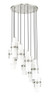 Z-LITE 1946P-11R-BN 11 Light Chandelier, Brushed Nickel