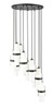 Z-LITE 1946P-11R-MB 11 Light Chandelier, Matte Black