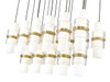 Z-LITE 1946P-17L-MGLD 17 Light Linear Chandelier, Modern Gold