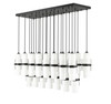 Z-LITE 1946P-23L-MB 23 Light Linear Chandelier, Matte Black