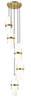 Z-LITE 1946P-5R-MGLD 5 Light Chandelier, Modern Gold