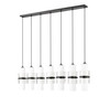 Z-LITE 1946P-7L-MB 7 Light Linear Chandelier, Matte Black