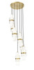 Z-LITE 1946P-7R-MGLD 7 Light Chandelier, Modern Gold
