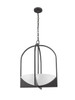Z-LITE 1947-24MB 4 Light Pendant, Matte Black