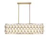 Z-LITE 1948-42L-MGLD 10 Light Linear Chandelier, Modern Gold