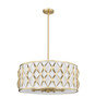 Z-LITE 1948P26-MGLD 8 Light Pendant, Modern Gold