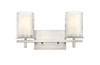 Z-LITE 1949-2V-BN 2 Light Vanity, Brushed Nickel