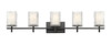 Z-LITE 1949-5V-MB 5 Light Vanity, Matte Black